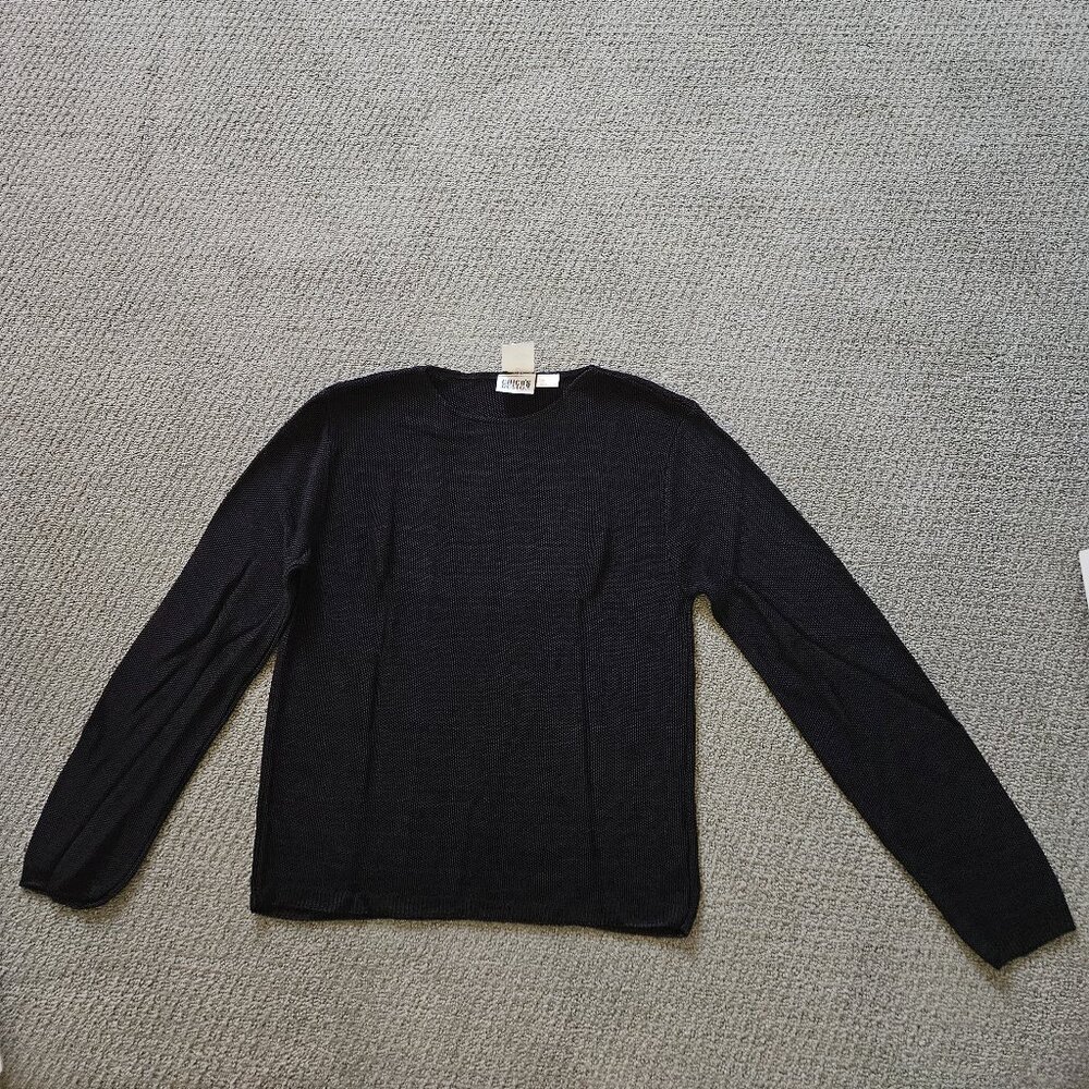 BRAND NEW WOMEN'S CHICO SEEDSTITCH SWEATER IN DEEP PLUM IN SMALL/MEDIUM SIZE